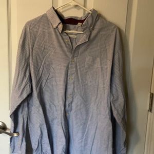 Blue/black/white plaid button up